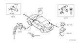 Diagram for 2009 Nissan Maxima Ignition Lock Cylinder - 48700-9N00A