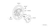 Diagram for Nissan Altima Steering Wheel - 48430-JA000