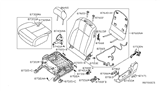 Diagram for 2011 Nissan Altima Seat Cushion - 87350-ZX16C