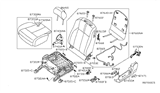 Diagram for 2010 Nissan Altima Seat Cushion - 87350-JB07B