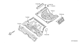 Diagram for 2011 Nissan Altima Floor Pan - 74514-JB130