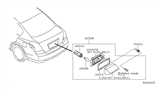 Diagram for Nissan NV Light Socket - 26251-AG000