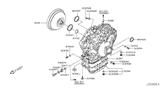 Diagram for 2016 Nissan Leaf Transfer Case Seal - 38342-8E001