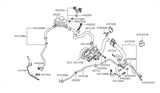 Diagram for 2011 Nissan Altima Power Steering Hose - 49720-ZN50A