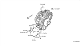 Diagram for 2007 Nissan Altima Oil Cooler Hose - 21621-JA00A