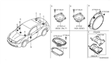 Diagram for 2008 Nissan Altima Car Speakers - 28154-JB10A