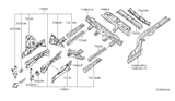 Diagram for 2011 Nissan Altima Rear Crossmember - 75640-JB130