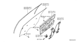 Diagram for 2010 Nissan Altima Window Regulator - 80720-JB100