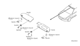 Diagram for 2013 Nissan Altima Sun Visor - 96400-ZX10A