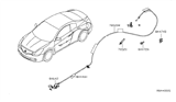 Diagram for 2008 Nissan Altima Fuel Door Release Cable - 78822-JB100