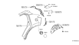 Diagram for Nissan Kicks Wheelhouse - 76748-5RL0A