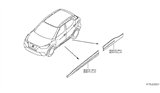 Diagram for Nissan Kicks Door Moldings - 82870-5RB0A