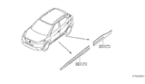 Diagram for 2018 Nissan Kicks Door Moldings - 82870-5RB0A