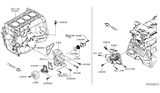 Diagram for 2018 Nissan Kicks Water Pump - 21010-5RB0A