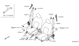 Diagram for 2020 Nissan Kicks Seat Belt - 86885-5RL8A