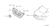 Diagram for 2019 Nissan Kicks Grille - 62310-5RB0A