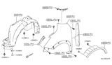 Diagram for Nissan Kicks Wheelhouse - 63843-5RB0A