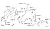 Diagram for Nissan Fender - F3101-5RBMA