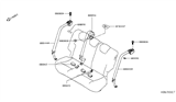 Diagram for 2021 Nissan Kicks Seat Belt - 88844-5RL8A