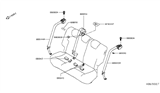 Diagram for 2024 Nissan Kicks Seat Belt - 88845-5RL8A