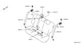 Diagram for 2018 Nissan Kicks Seat Belt - 88844-5RL8A