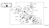 Diagram for 2019 Nissan Kicks Seat Cover - 87370-5RL4A