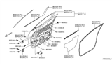 Diagram for 2018 Nissan Kicks Door Seal - 80830-5RB0A