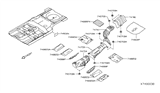 Diagram for 2019 Nissan Kicks Exhaust Heat Shield - 74758-5RB0A