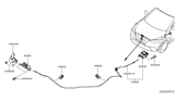 Diagram for 2021 Nissan Kicks Hood Latch - 65601-5RB0A