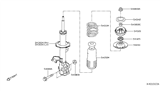 Diagram for Nissan Versa Coil Spring Insulator - 54320-3VA0A