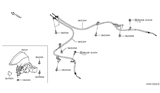 Diagram for 2020 Nissan Versa Parking Brake Cable - 36530-5RA0A