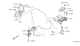 Diagram for Nissan Kicks Engine Mount Torque Strut - 11360-9VA0A