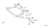 Diagram for 2019 Nissan Kicks Front Cross-Member - 54401-5RL1A