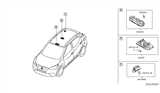 Diagram for Nissan Leaf Dome Light - 26490-JD000