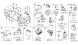 Diagram for Nissan Kicks Parking Assist Distance Sensor - 28438-5RA1A