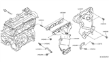 Diagram for 2018 Nissan Versa Note Exhaust Hanger - 14014-5RA0A