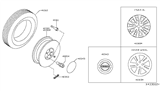 Diagram for 2018 Nissan Kicks Spare Wheel - 40300-5RL3E