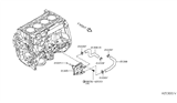 Diagram for 2021 Nissan Versa Engine Oil Cooler - 21305-5RB0A