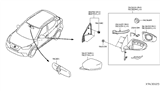 Diagram for Nissan Kicks Mirror Cover - 96373-5RB0H