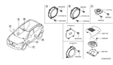 Diagram for Nissan Sentra Car Speakers - 281E1-5CA0A