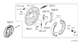 Diagram for Nissan Kicks Brake Backing Plate - 44000-5RB0A