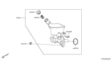 Diagram for 2018 Nissan Kicks Brake Master Cylinder Reservoir - D6010-5RB0B