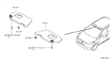 Diagram for 2021 Nissan Kicks Sun Visor - 96400-5RL0A