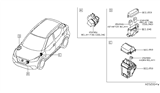 Diagram for 2021 Nissan Sentra Relay - 25230-00Q0J