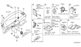 Diagram for 2020 Nissan Kicks Steering Angle Sensor - 47945-5RF0A