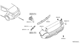 Diagram for Nissan Kicks Bumper - 85022-5RB0J