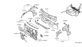 Diagram for 2021 Nissan Kicks Dash Panels - 67896-1HL0A