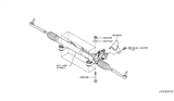 Diagram for 2009 Nissan GT-R Rack & Pinion Bushing - 54444-JF01A