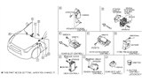 Diagram for 2014 Nissan GT-R Steering Angle Sensor - 47945-JY00A