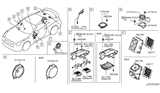 Diagram for 2014 Nissan GT-R Car Speakers - 28149-JK10A